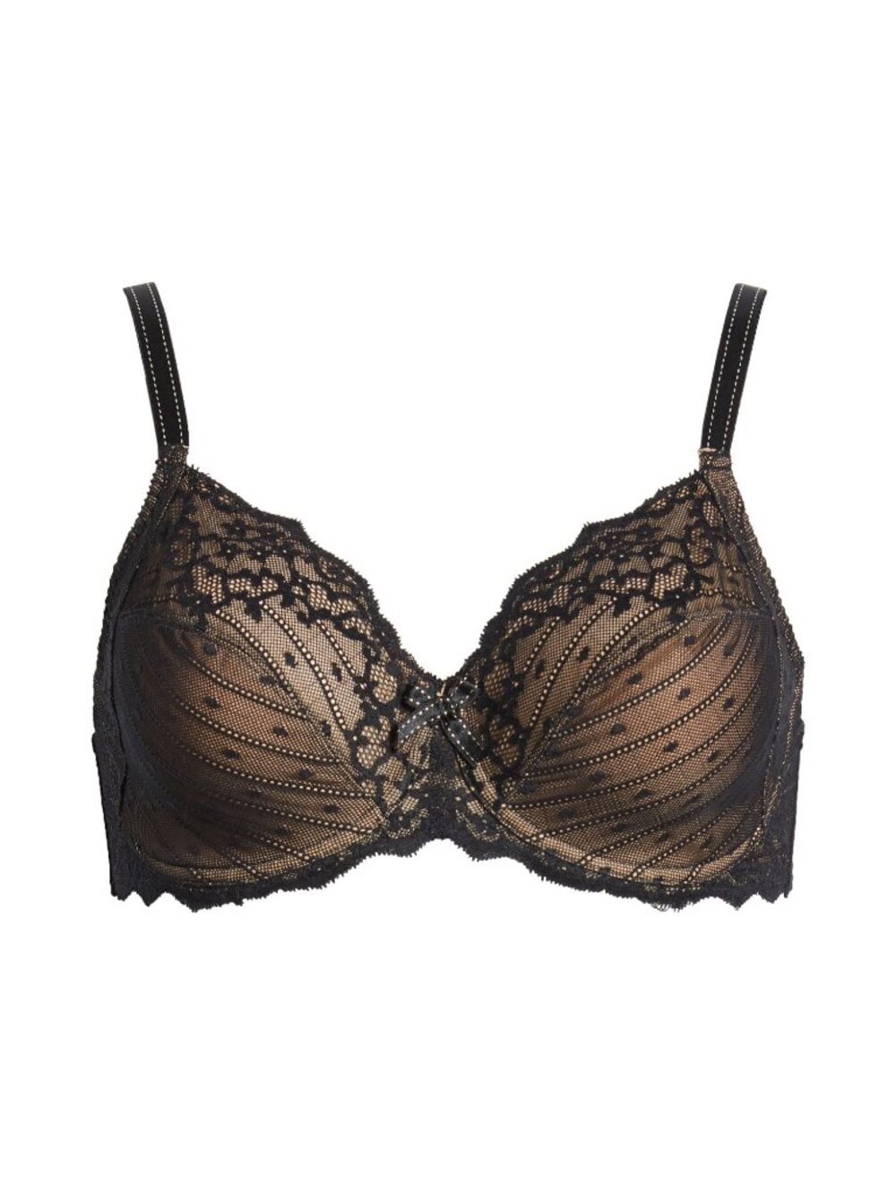 🆕CHANTELLE Rive Gauche Full Coverage Underwire Bra 38DDDD Black #3281 - Picture 6 of 15